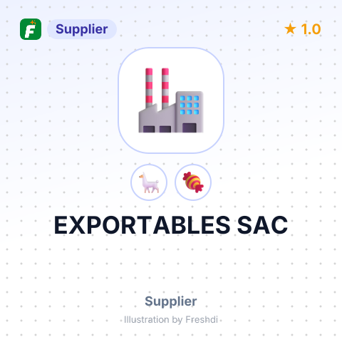 EXPORTABLES SAC – summary card, no photo uploaded yet