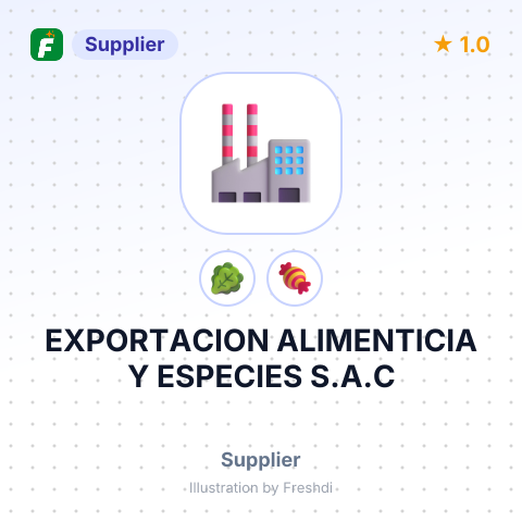 EXPORTACION ALIMENTICIA Y ESPECIES S.A.C – summary card, no photo uploaded yet