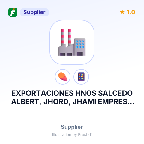 EXPORTACIONES HNOS SALCEDO ALBERT, JHORD, JHAMI EMPRESA INDIVIDUAL DE RESPONSABILIDAD LIMITADA – summary card, no photo uploaded yet