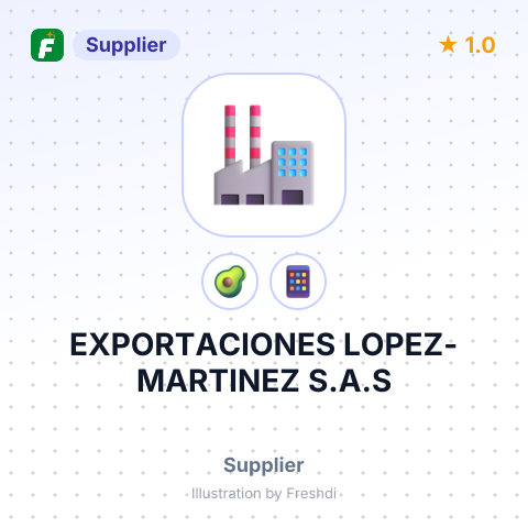 EXPORTACIONES LOPEZ-MARTINEZ S.A.S – summary card, no photo uploaded yet