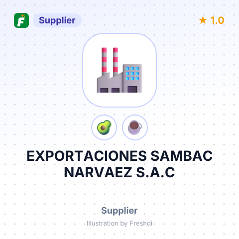 EXPORTACIONES SAMBAC NARVAEZ S.A.C – summary card, no photo uploaded yet