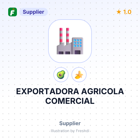 EXPORTADORA AGRICOLA COMERCIAL – summary card, no photo uploaded yet