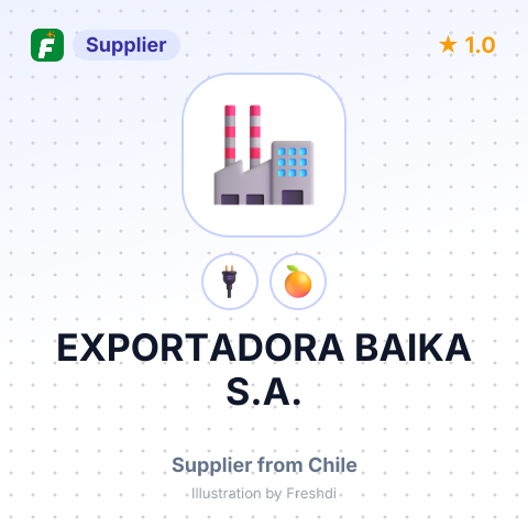 EXPORTADORA BAIKA S.A. – summary card, no photo uploaded yet