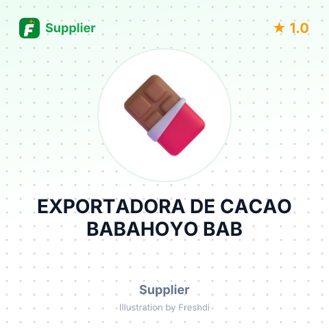 EXPORTADORA DE CACAO BABAHOYO BAB – summary card, no photo uploaded yet