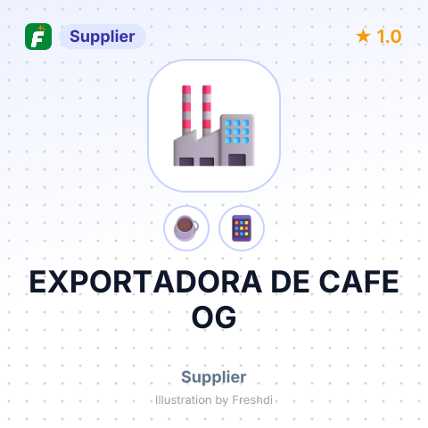 EXPORTADORA DE CAFE OG – summary card, no photo uploaded yet