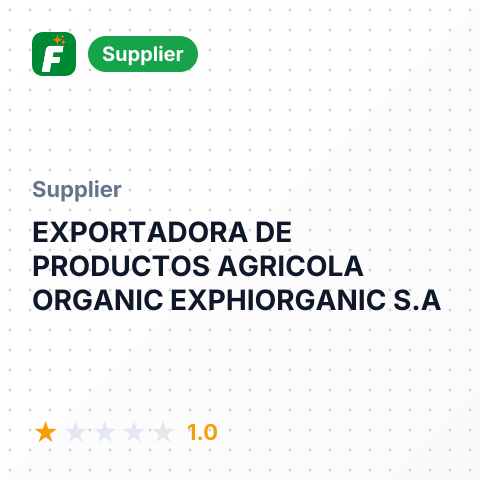 EXPORTADORA DE PRODUCTOS AGRICOLA ORGANIC EXPHIORGANIC S.A – summary card, no photo uploaded yet