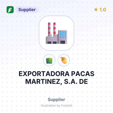 EXPORTADORA PACAS MARTINEZ, S.A. DE – summary card, no photo uploaded yet