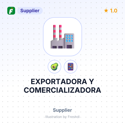 EXPORTADORA Y COMERCIALIZADORA – summary card, no photo uploaded yet