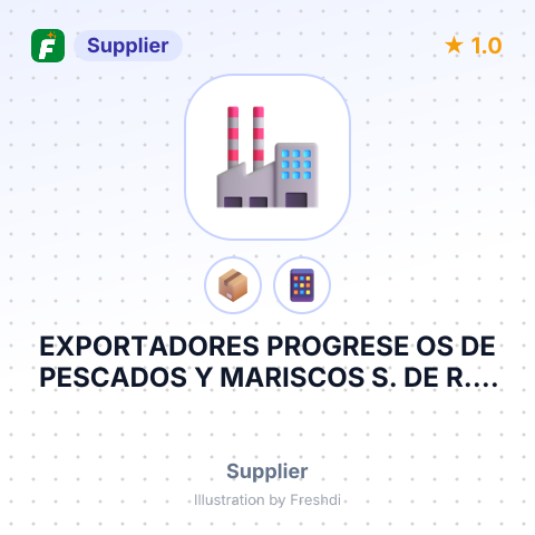EXPORTADORES PROGRESE OS DE PESCADOS Y MARISCOS S. DE R.L. DE C.V – summary card, no photo uploaded yet