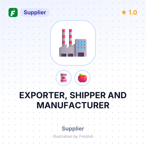 EXPORTER, SHIPPER AND MANUFACTURER – summary card, no photo uploaded yet