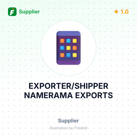 EXPORTER/SHIPPER NAMERAMA EXPORTS – summary card, no photo uploaded yet