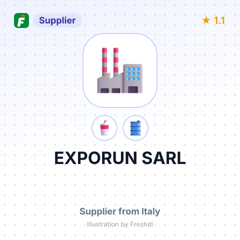 EXPORUN SARL – summary card, no photo uploaded yet