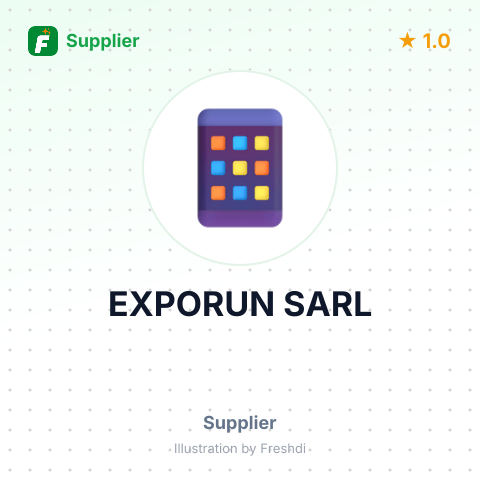 EXPORUN SARL – summary card, no photo uploaded yet