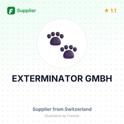 EXTERMINATOR GMBH – summary card, no photo uploaded yet