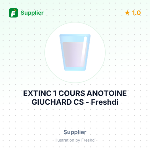 EXTINC 1 COURS ANOTOINE GIUCHARD CS – summary card, no photo uploaded yet