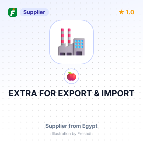 EXTRA FOR EXPORT & IMPORT – summary card, no photo uploaded yet