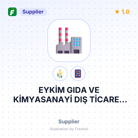 EYKİM GIDA VE KİMYASANAYİ DIŞ TİCARET LTD – summary card, no photo uploaded yet