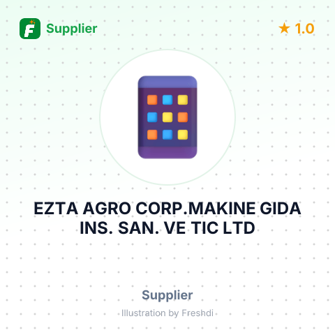 EZTA AGRO CORP.MAKINE GIDA INS. SAN. VE TIC LTD – summary card, no photo uploaded yet