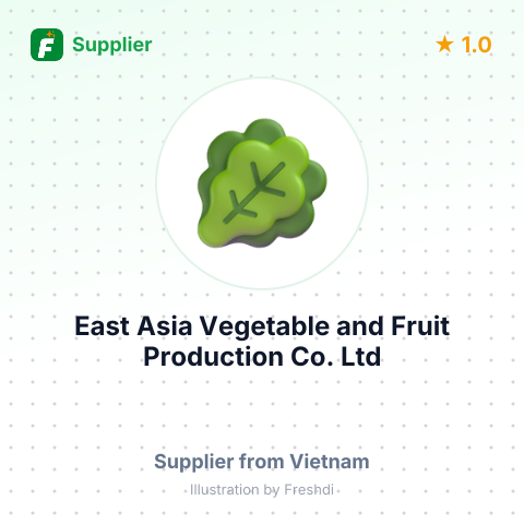 East Asia Vegetable and Fruit Production Co. Ltd – summary card, no photo uploaded yet