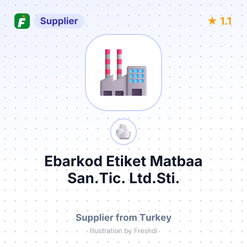 Ebarkod Etiket Matbaa San.Tic. Ltd.Sti. – summary card, no photo uploaded yet