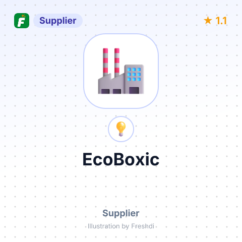 EcoBoxic – summary card, no photo uploaded yet