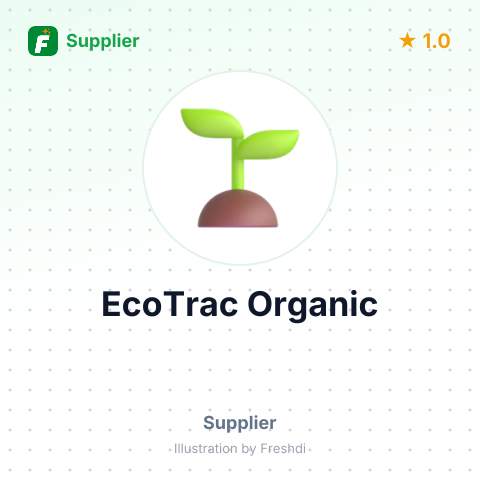 EcoTrac Organic – summary card, no photo uploaded yet