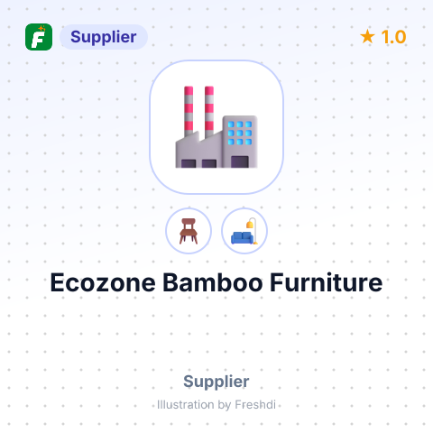 Ecozone Bamboo Furniture – summary card, no photo uploaded yet