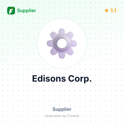 Edisons Corp. – summary card, no photo uploaded yet