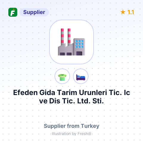 Efeden Gida Tarim Urunleri Tic. Ic ve Dis Tic. Ltd. Sti. – summary card, no photo uploaded yet