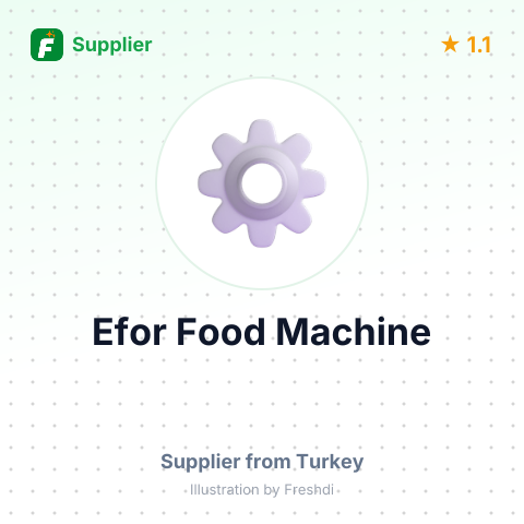 Efor Food Machine – summary card, no photo uploaded yet