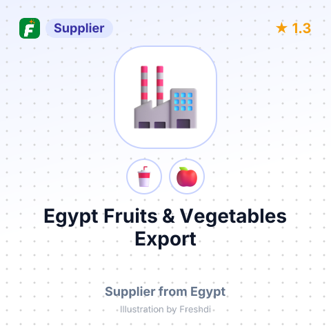 Egypt Fruits & Vegetables Export – summary card, no photo uploaded yet