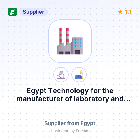 Egypt Technology for the manufacturer of laboratory and scientific equipment – summary card, no photo uploaded yet