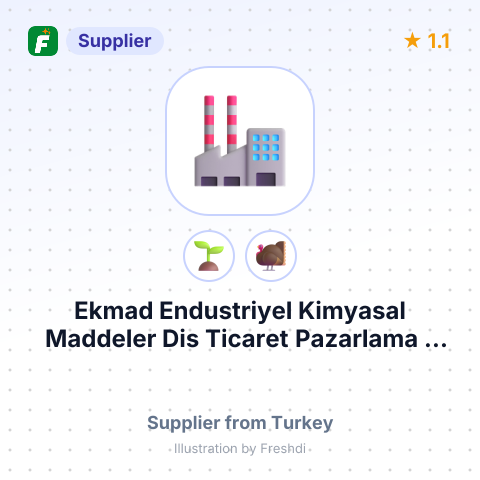 Ekmad Endustriyel Kimyasal Maddeler Dis Ticaret Pazarlama - Anayis Demirel  – summary card, no photo uploaded yet