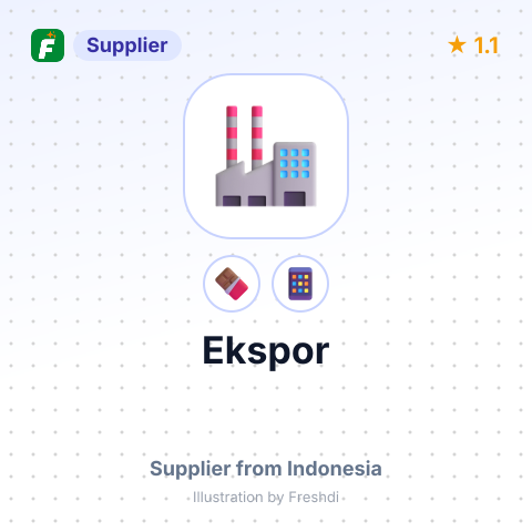 Ekspor  – summary card, no photo uploaded yet