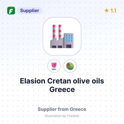 Elasion Cretan olive oils Greece – summary card, no photo uploaded yet