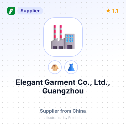 Elegant Garment Co., Ltd., Guangzhou – summary card, no photo uploaded yet
