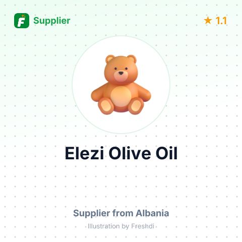 Elezi Olive Oil – summary card, no photo uploaded yet
