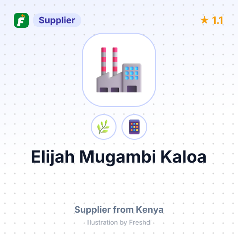 Elijah Mugambi Kaloa  – summary card, no photo uploaded yet