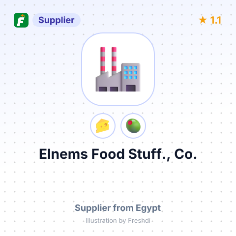 Elnems Food Stuff., Co. – summary card, no photo uploaded yet