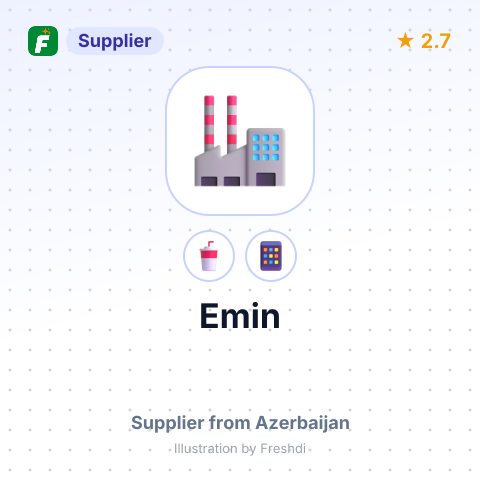 Emin – summary card, no photo uploaded yet