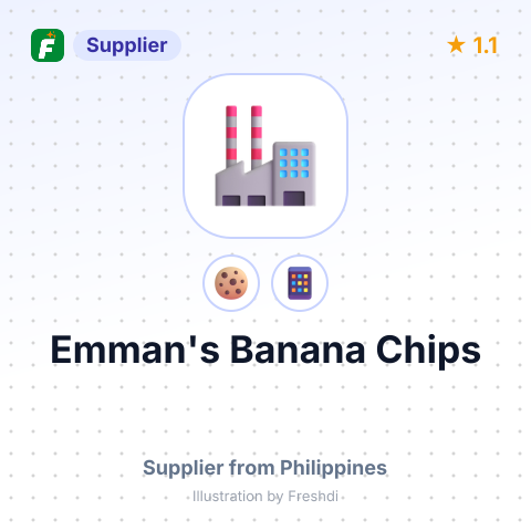 Emman's Banana Chips  – summary card, no photo uploaded yet