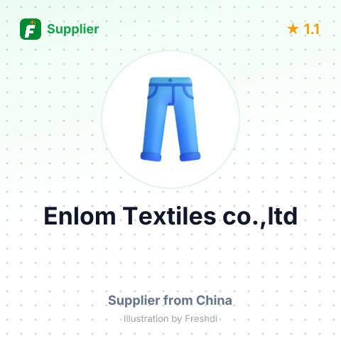 Enlom Textiles co.,ltd – summary card, no photo uploaded yet