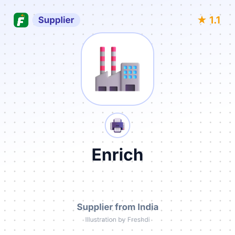 Enrich – summary card, no photo uploaded yet