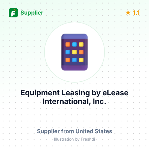 Equipment Leasing by eLease International, Inc. – summary card, no photo uploaded yet