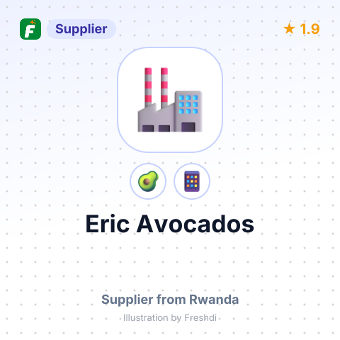 Eric Avocados  – summary card, no photo uploaded yet