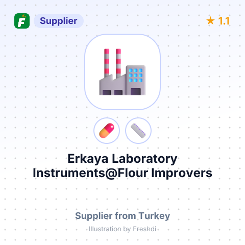 Erkaya Laboratory Instruments@Flour Improvers – summary card, no photo uploaded yet
