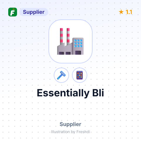 Essentially Bli – summary card, no photo uploaded yet