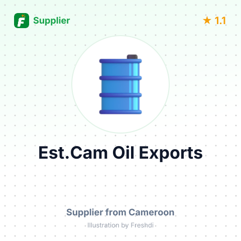 Est.Cam Oil Exports – summary card, no photo uploaded yet