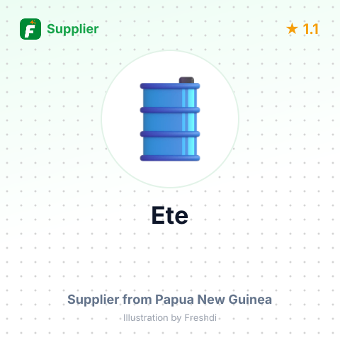 Ete  – summary card, no photo uploaded yet