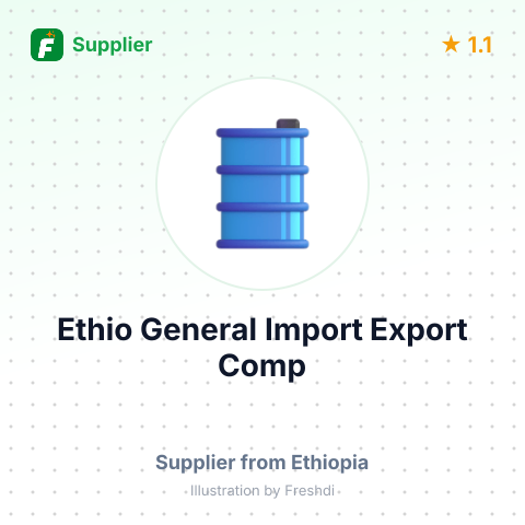 Ethio General Import Export Comp  – summary card, no photo uploaded yet